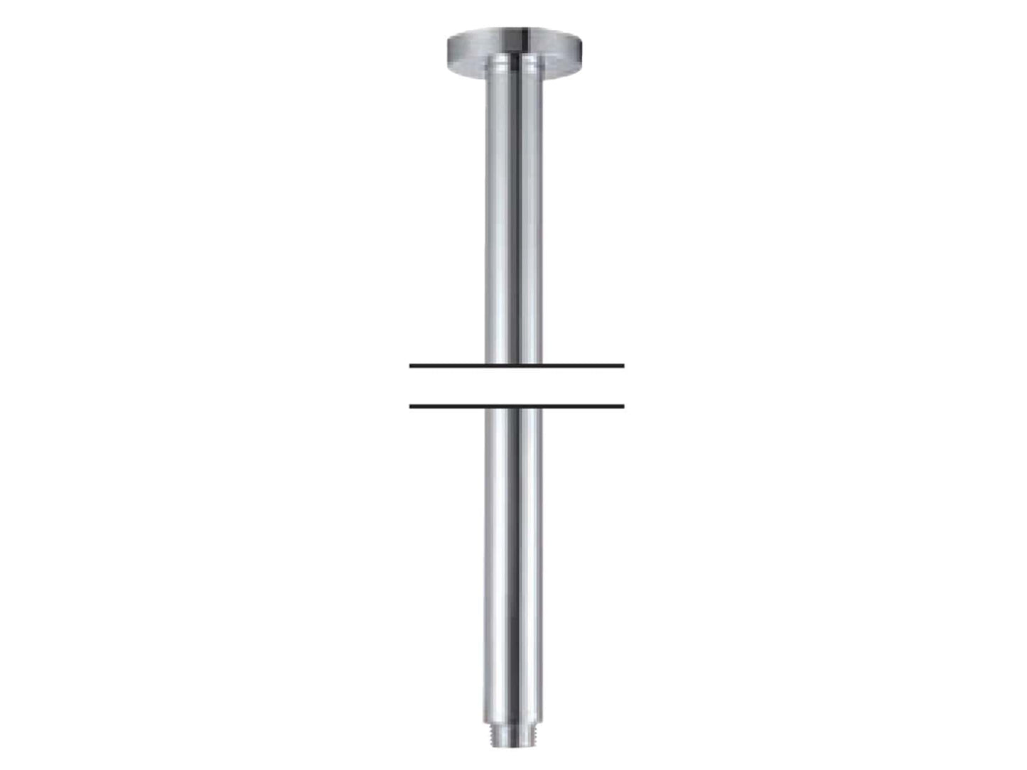 Rubinetterie Treemme SHOWERS & THERMOSTATICS Braccio Doccia Da Soffitto 603 mm Per Soffione Materiale Ottone Finitura Cromata