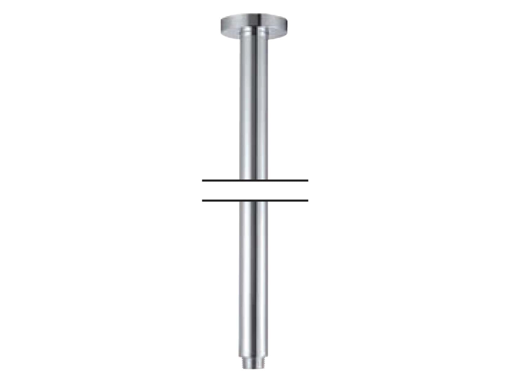 Rubinetterie Treemme SHOWERS & THERMOSTATICS Braccio Doccia Da Soffitto 603 mm Per Soffione Materiale Ottone Finitura Cromata