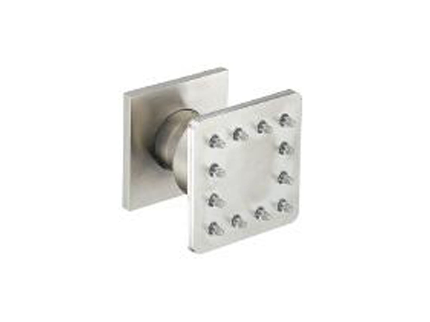 Rubinetterie Treemme 3M 5MM IT RTBR 255 IS Soffione Doccia Quadrato Laterale A Parete Pioggia 50x50 mm Stile Moderno Materiale In Acciaio Finitura Inox