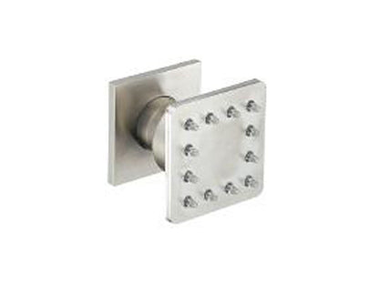 Rubinetterie Treemme 3M 5MM IT RTBR 255 IS Soffione Doccia Quadrato Laterale A Parete Pioggia 50x50 mm Stile Moderno Materiale In Acciaio Finitura Inox