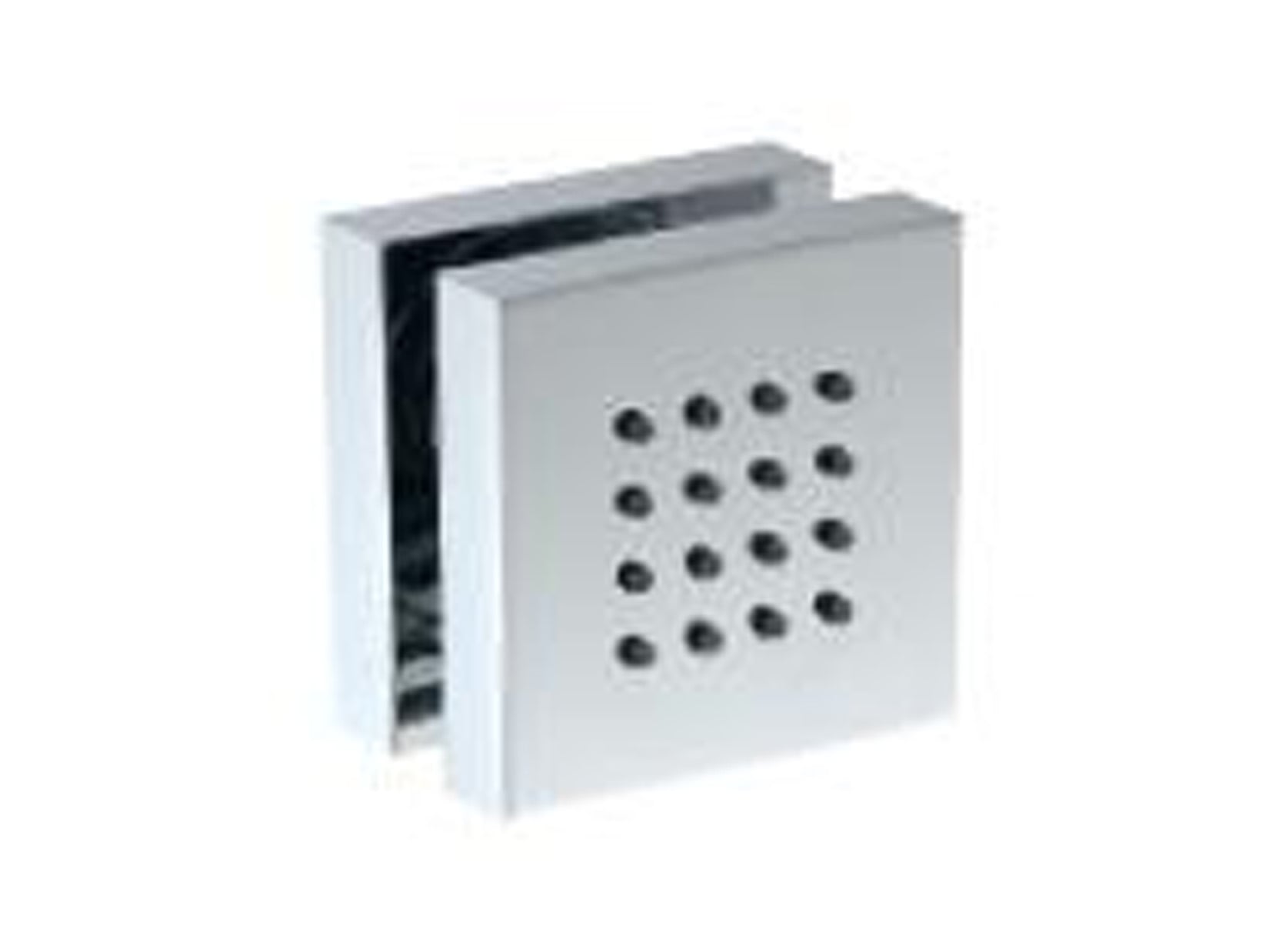 Rubinetterie Treemme SHOWERS & THERMOSTATICS Soffione Doccia Laterale A Parete Quadro 65x65 mm Materiale Metallo Finitura Cromata