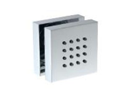 Rubinetterie Treemme SHOWERS & THERMOSTATICS Soffione Doccia Laterale A Parete Quadro 65x65 mm Materiale Metallo Finitura Cromata