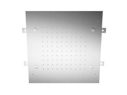 Rubinetterie Treemme SHOWERS & THERMOSTATICS Soffione Doccia A Soffitto Incasso Con Pioggia Nebulizzatori Misura 430x430 mm Materiale Acciaio Inox Finitura Cromata