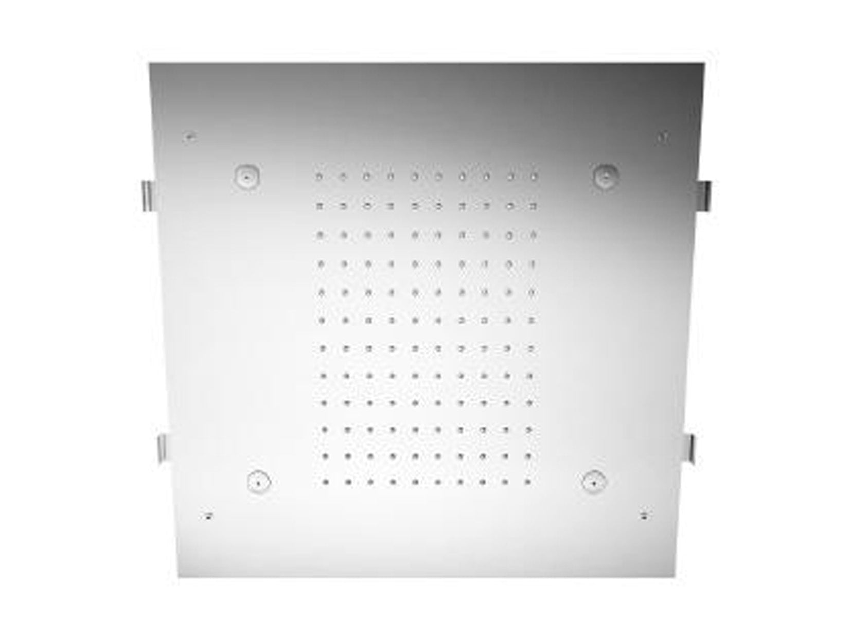Rubinetterie Treemme SHOWERS Soffione Doccia Quadrato Soffitto Ad Incasso 500x500 Con Pioggia E Nebulizzatori Stile Moderno Materiale Acciaio Finitura Acciaio Spazzolato Opaco Inox
