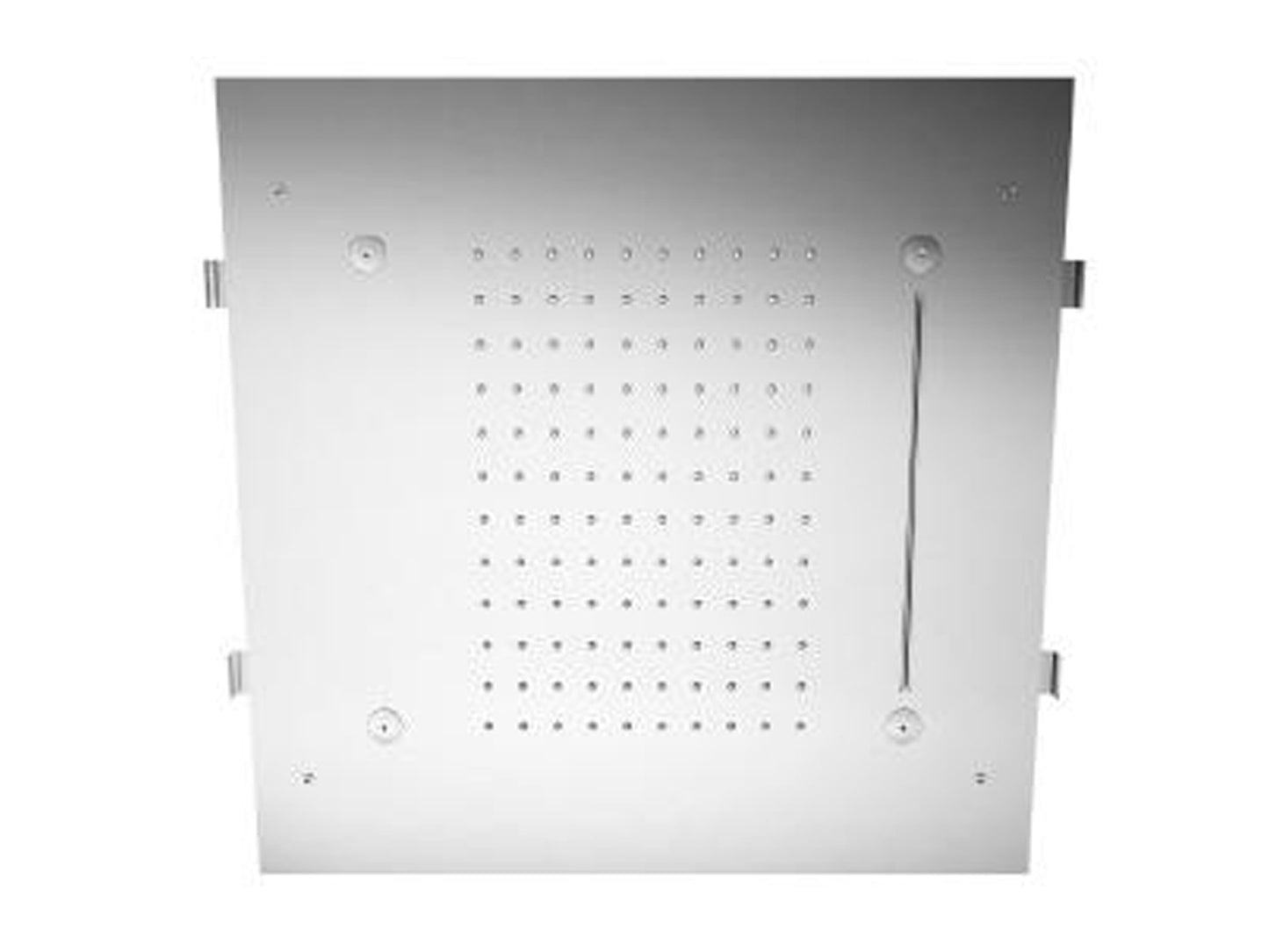 Rubinetterie Treemme SHOWERS Soffione Doccia Quadrato Soffitto Ad Incasso 500x500 mm Con Pioggia Cascata e Nebulizzatori Stile Moderno Materiale Acciaio Finitura Acciaio Spazzolato Opaco Inox