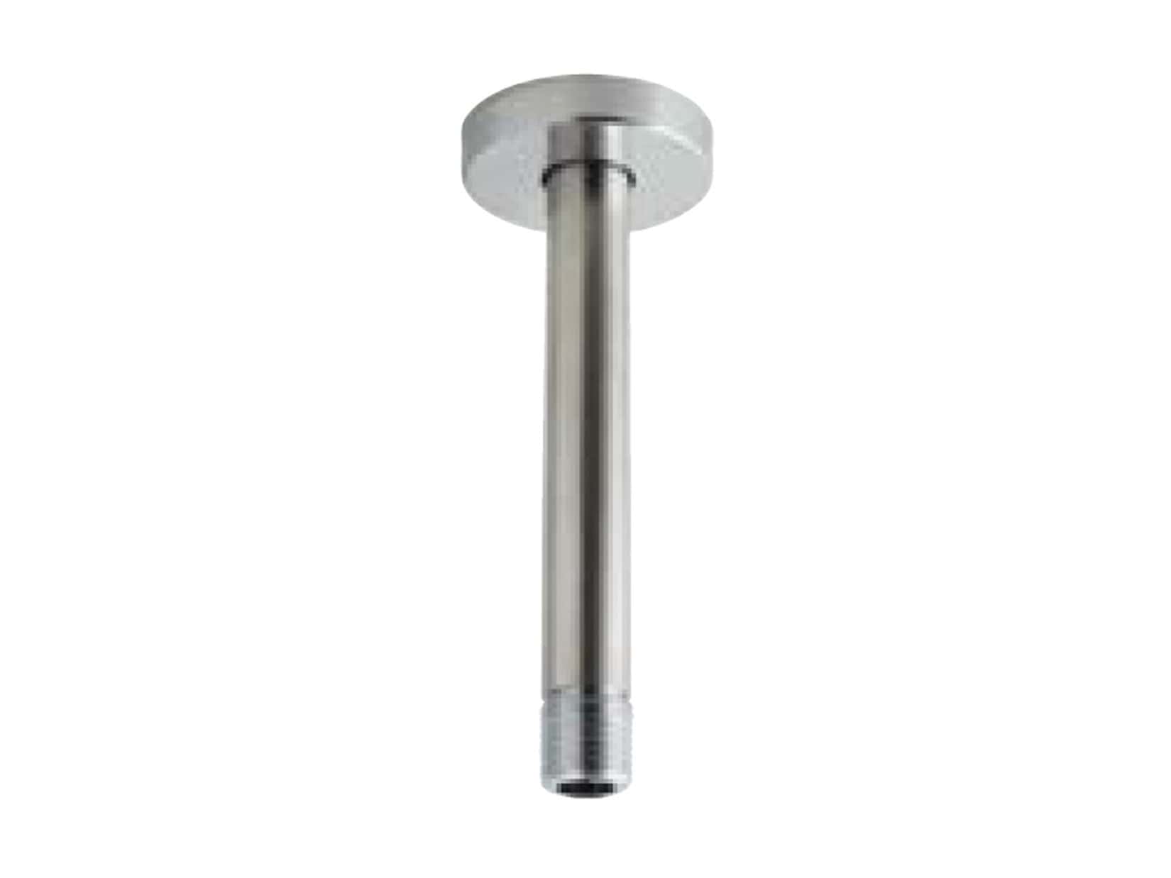 Rubinetterie Treemme SHOWERS Braccio Tondo Per Soffione Doccia Presa Tonda Da Soffitto 200 mm Materiale Acciaio Finitura Acciaio Spazzolato Opaco Inox