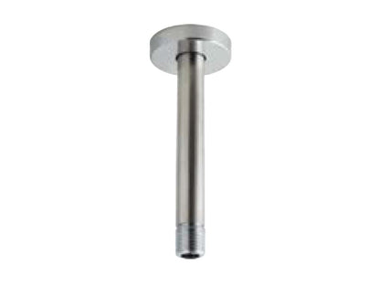 Rubinetterie Treemme SHOWERS Braccio Tondo Per Soffione Doccia Presa Tonda Da Soffitto 200 mm Materiale Acciaio Finitura Acciaio Spazzolato Opaco Inox