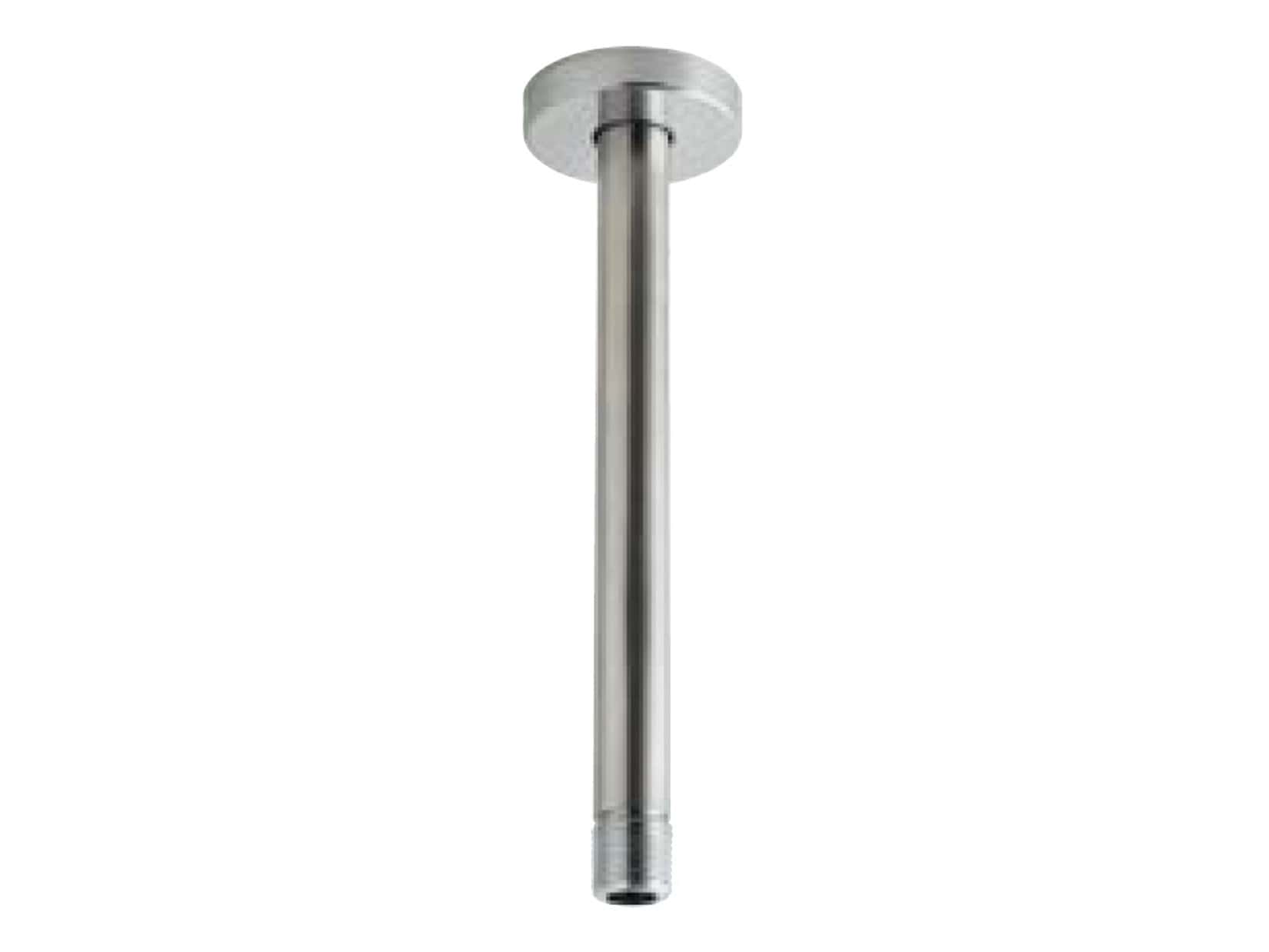 Rubinetterie Treemme SHOWERS Braccio Tondo Per Soffione Doccia Presa Tonda Da Soffitto 300 mm Materiale Acciaio Finitura Acciaio Spazzolato Opaco Inox