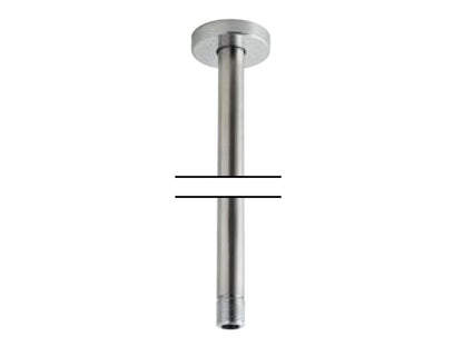 Rubinetterie Treemme SHOWERS Braccio Tondo Per Soffione Doccia Presa Tonda Da Soffitto 500 mm Materiale Acciaio Finitura Acciaio Spazzolato Opaco Inox