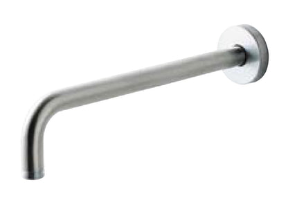 Rubinetterie Treemme SHOWERS Braccio Tondo Per Soffione Doccia Presa Tonda A Parete 300 mm Materiale Acciaio Finitura Acciaio Spazzolato Opaco Inox