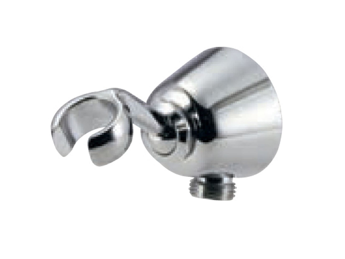 Rubinetterie Treemme 3M Retrò IT RTGA 102 CC Presa Acqua A Muro Con Gancio Snodato Tonda per Doccetta A Mano Materiale Ottone Finitura Cromata