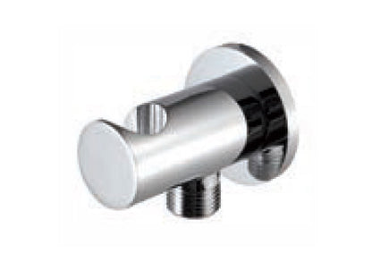 Rubinetterie Treemme SHOWERS & THERMOSTATICS Presa Acqua A Muro Con Gancio Fisso Tonda Materiale Ottone Finitura Cromata