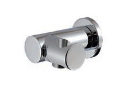 Rubinetterie Treemme 3M Contract ZIP IT RTGA 132 CC Presa Acqua A Muro Con Gancio Snodato Tonda per Doccetta a Mano Materiale Ottone Finitura Cromata