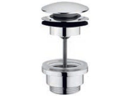 Rubinetterie Treemme 3M Contract ZIP IT RTSA 117 CC Piletta di Scarico Click Clack Universale Con Inserto Per Sempre Aperto Rubinetterie Finitura Cromata