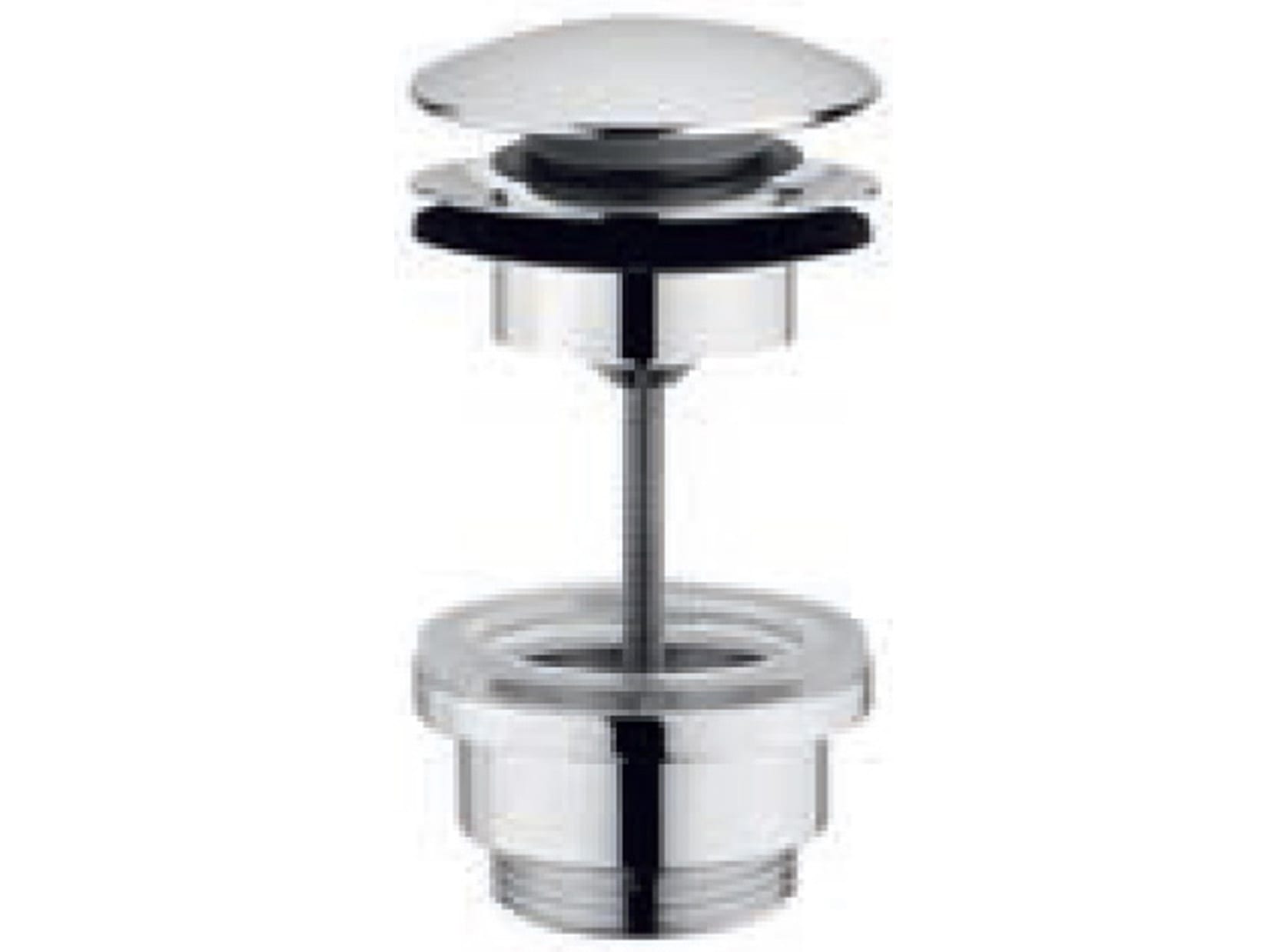 Rubinetterie Treemme PICCADILLY IT RTSA 117 CC Piletta di Scarico Click Clack Universale Con Inserto Per Sempre Aperto Rubinetterie Finitura Cromata