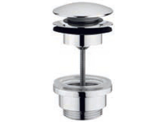 Piletta di Scarico Click Clack Universale Con Inserto Per Sempre Aperto Rubinetterie Treemme Hedo' Materiale Ottone Finitura Cromata