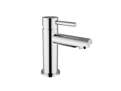 Miscelatore Lavabo Piletta Scarico Automatico 1" 1/4" Duemmeggi Round Appoggio Monoforo Monocomando 1 Leva Manopola Lunghezza 160 mm Altezza 177 mm Stile Moderno Materiale Ottone Finitura Cromata Made in Italy Garanzia 5 Anni