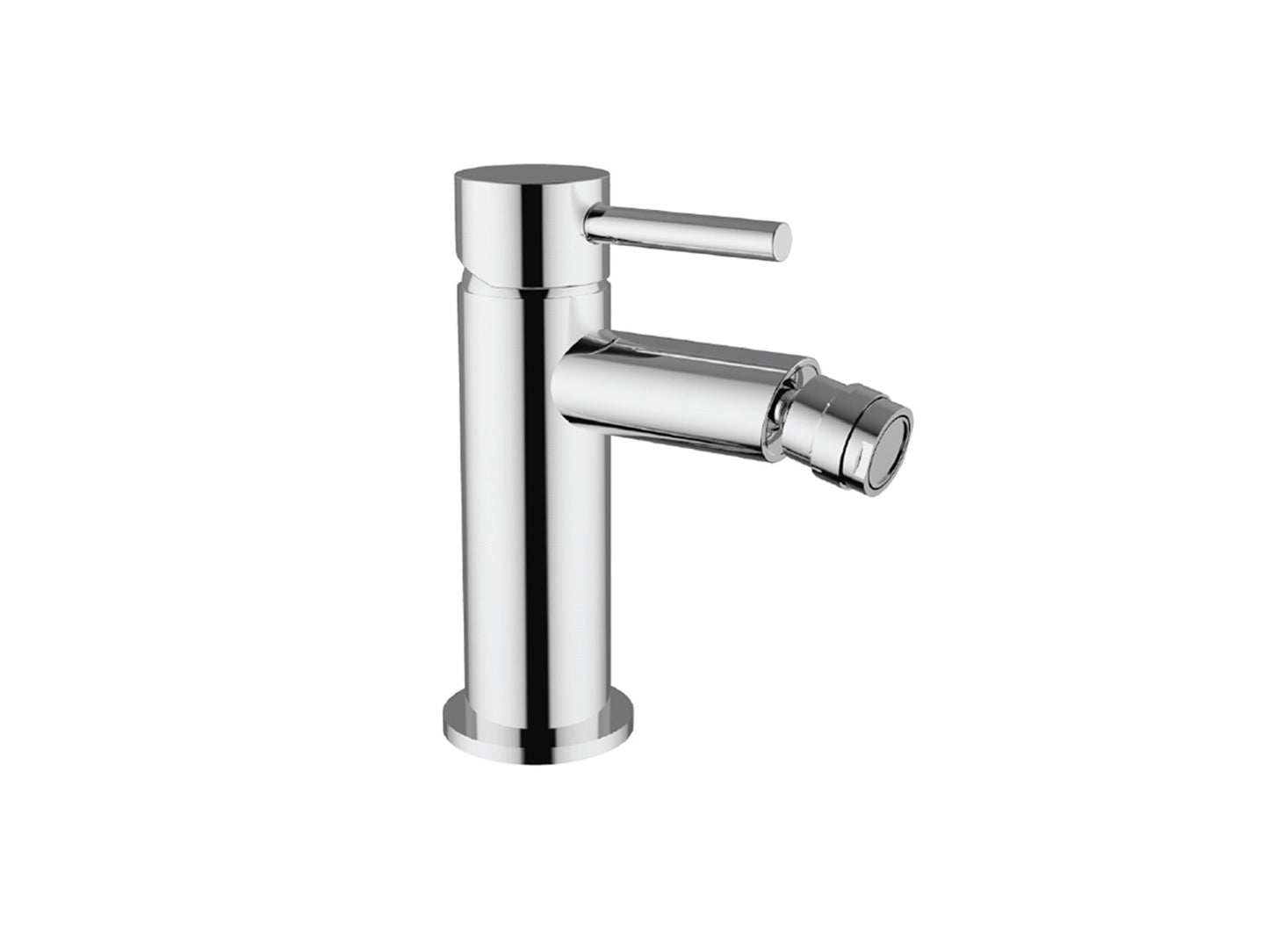 Miscelatore Bidet con Piletta Scarico Automatico 1" 1/4" Duemmeggi Round Appoggio Monoforo 1 Foro Leva Monocomando Stile Moderno Materiale Ottone Finitura Cromata Lunghezza 139 mm Altezza 160 mm Made in Italy Garanzia 5 Anni