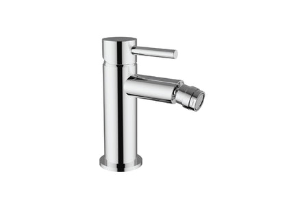 Miscelatore Bidet con Piletta Scarico Automatico 1" 1/4" Duemmeggi Round Appoggio Monoforo 1 Foro Leva Monocomando Stile Moderno Materiale Ottone Finitura Cromata Lunghezza 139 mm Altezza 160 mm Made in Italy Garanzia 5 Anni