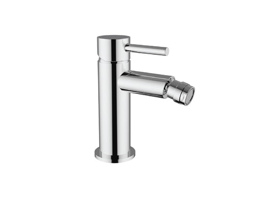 Miscelatore Bidet con Piletta Scarico Automatico 1" 1/4" Duemmeggi Round Appoggio Monoforo 1 Foro Leva Monocomando Stile Moderno Materiale Ottone Finitura Cromata Lunghezza 139 mm Altezza 160 mm Made in Italy Garanzia 5 Anni