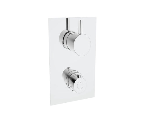 Miscelatore Per Doccia Ad Incasso Con Deviatore A 2-5 Uscite Duemmeggi Round Ottone Finitura Cromata Made in Italy Garanzia 5 Anni