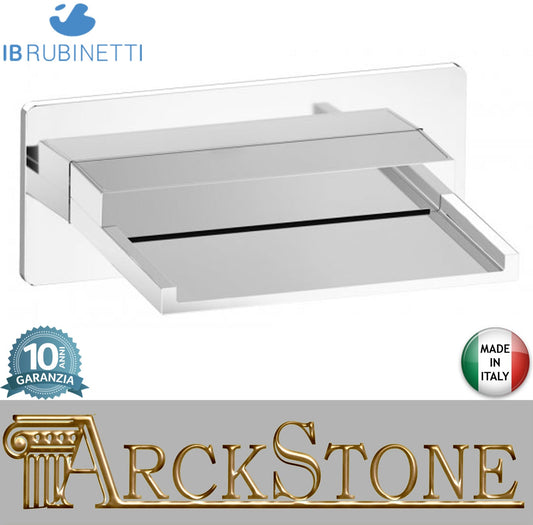 Bocca d'erogazione soffione esterno completo marca IB rubinetti modello Wave rubinetteria classica rubinetto ottone cromato fontana finitura cromo rivenditore autorizzato campania arredamento garanzia 10 anni azienda certificata qualità made in italy