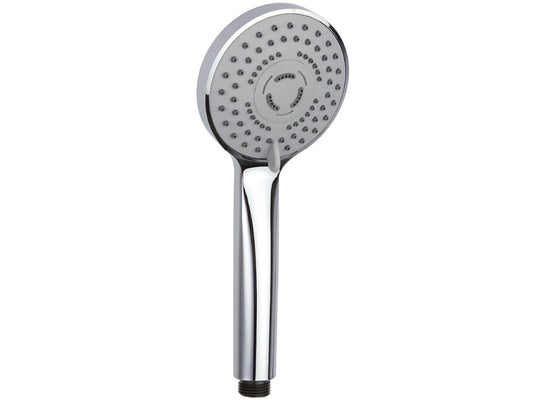 Doccetta A Mano Duemmeggi Doccia Royal 3 Getti In ABS Ø Diametro 100 mm Anticalcare Forma Tonda Finitura Cromata Made in Italy 5 Anni di Garanzia