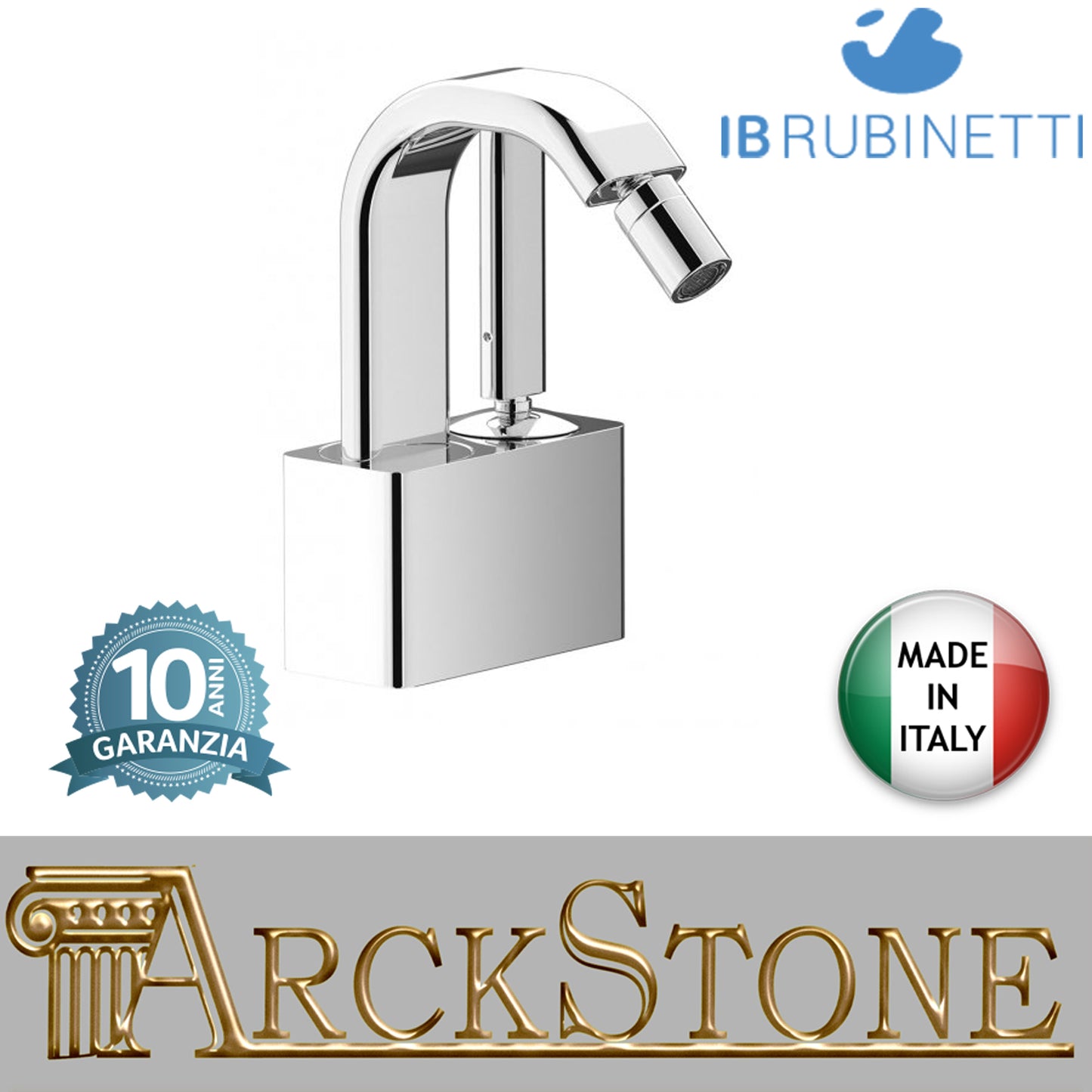 Miscelatore bidet completo di piletta di scarico click-clack marca IB rubinetti modello SuperBox rubinetteria rubinetto ottone cromato fontana finitura cromo rivenditore autorizzato campania arredamento garanzia 10 anni azienda certificata made in italy