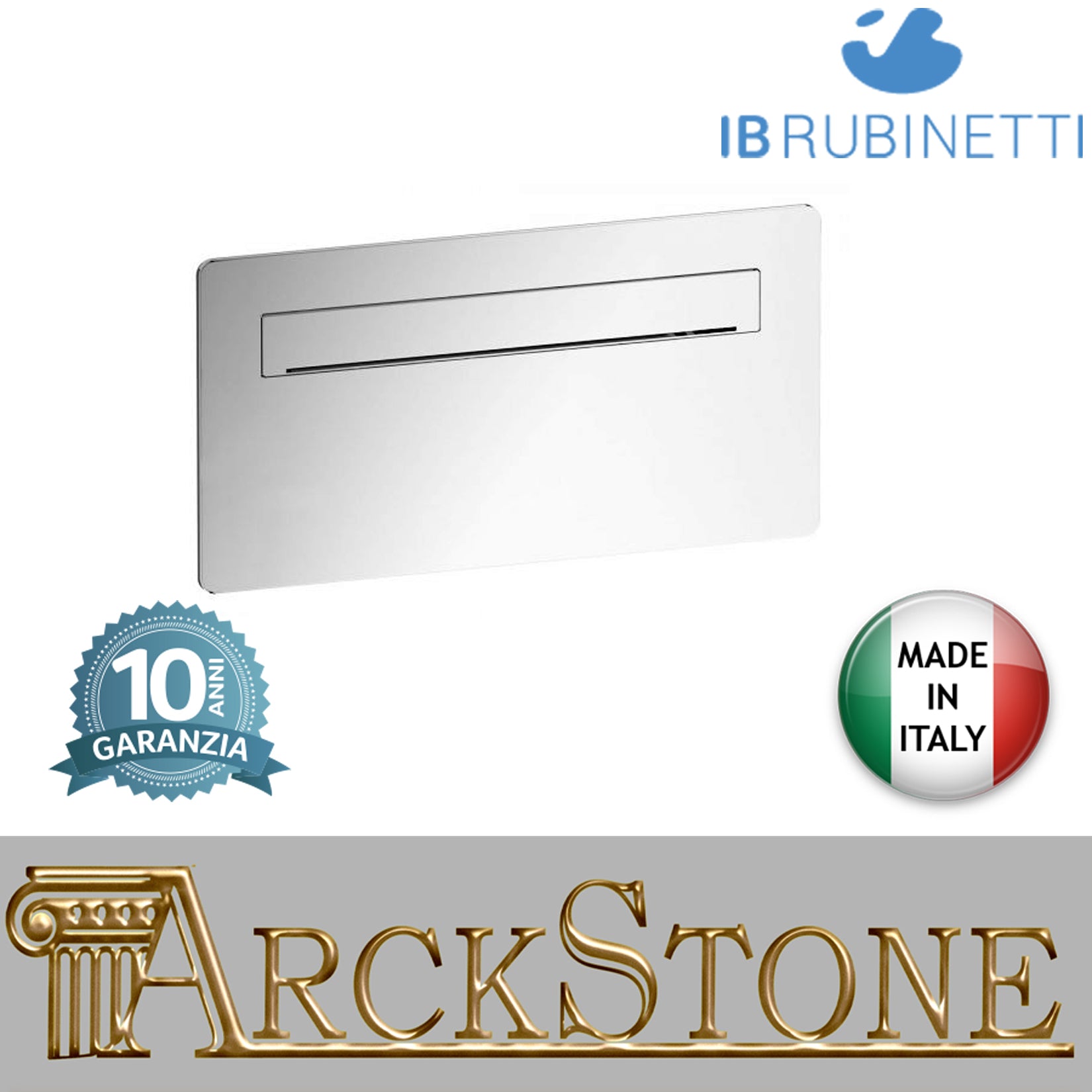 Bocca d'erogazione soffione a sfioro completo marca IB rubinetti modello SuperBox rubinetteria rubinetto ottone cromato fontana finitura cromo rivenditore autorizzato campania arredamento qualità  garanzia 10 anni azienda certificata made in italy