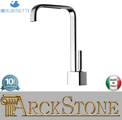 IB Rubinetti SUPERBOX Miscelatore Lavello Standard Appoggio Monoforo Monocomando Stile Moderno Materiale Ottone Finitura Cromata