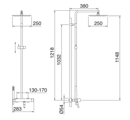 Gruppo Doccia Con Doccetta E Soffione Anticalcare Rubinetterie Treemme Ran Materiale Ottone Finitura Cromata