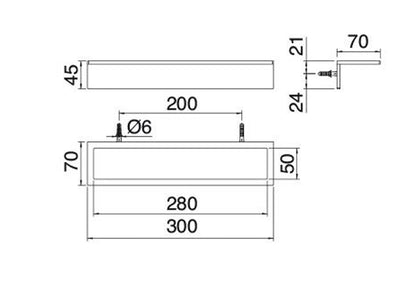 Rubinetterie Treemme 3M 5MM IT 9024 IS ZZ ZZ Portasalviette 30 CM Bagno Incasso A Parete Materiale Acciaio INOX Finitura Acciaio Inox
