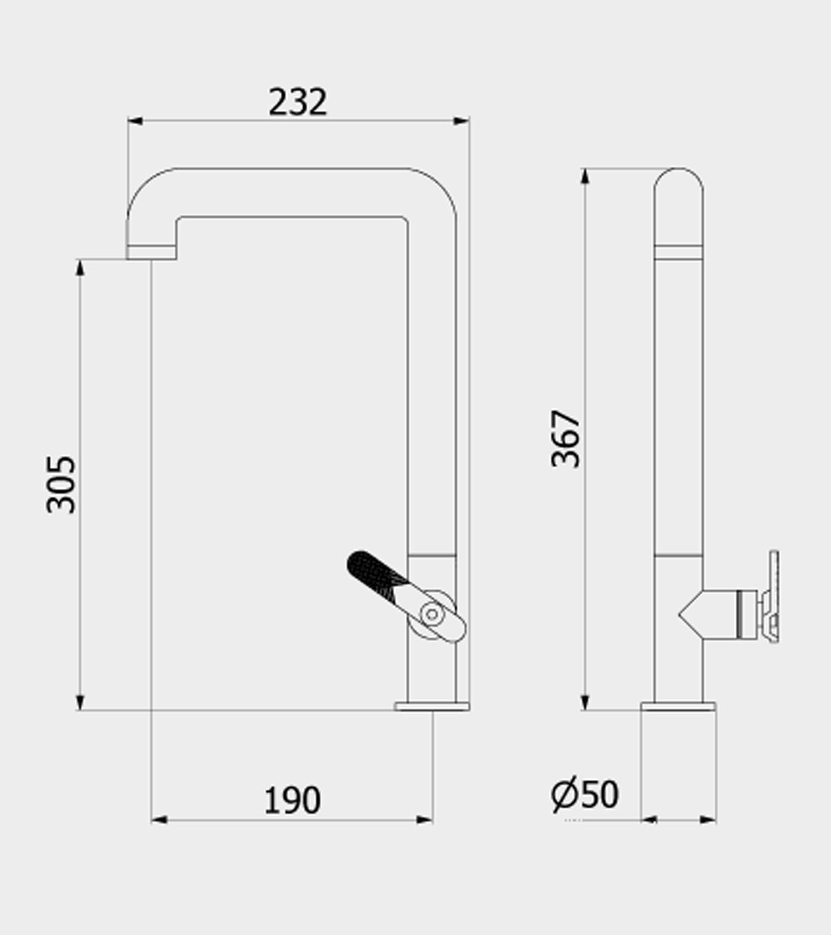 IB Rubinetti KITCHEN Miscelatore Lavello Standard Installazione Appoggio Monoforo Monocomando Stile Moderno Materiale Ottone Finitura Cromata