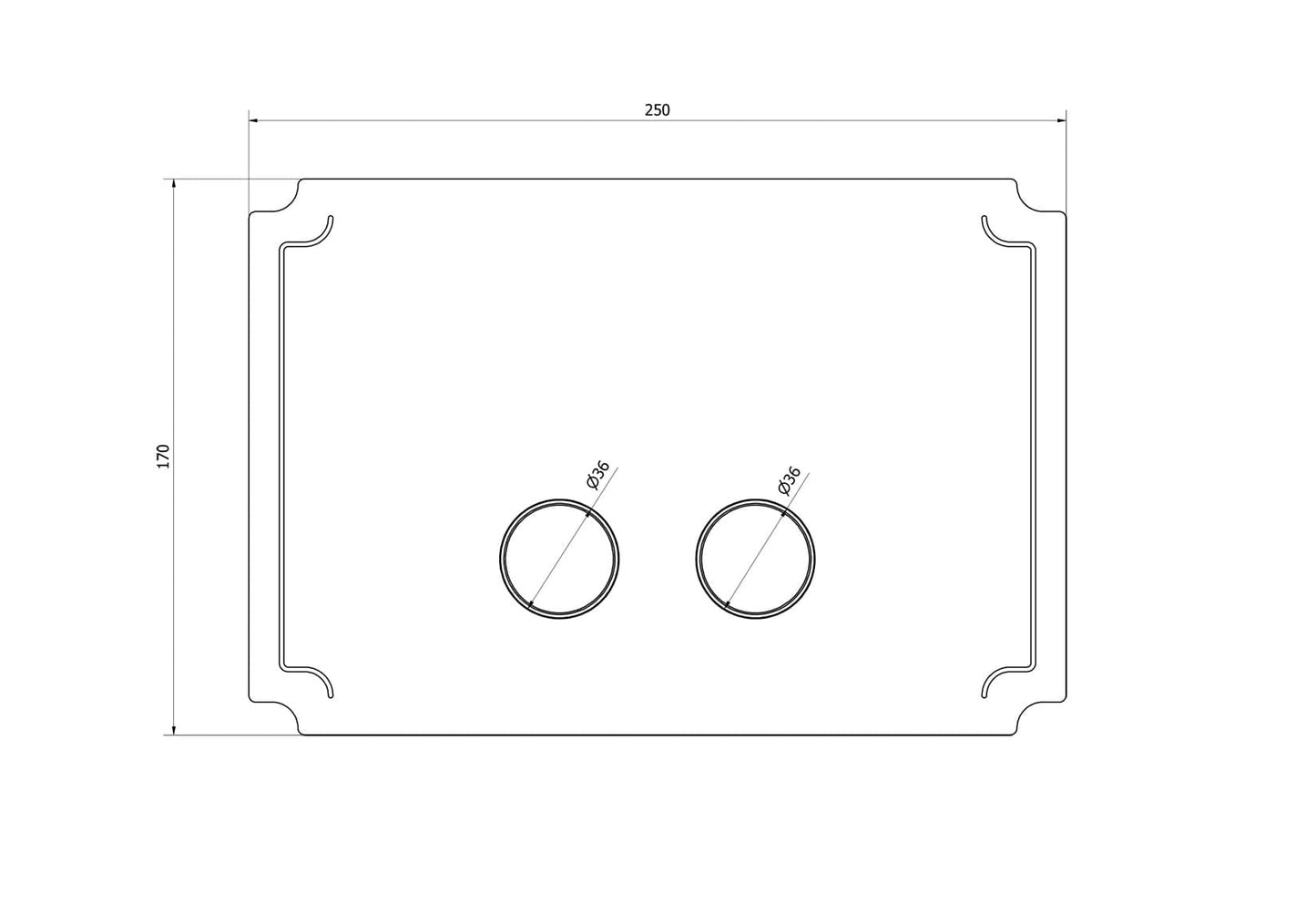 IB Rubinetti BYE BYE Placca Per Cassetta WC "HERMES - BIRKIN" Compatibile Per Geberit UP720 / Sigma 8 e UP320 / Sigma 12 A Doppio Volume D'Acqua Stile Moderno Materiale Ottone Finitura Cromata