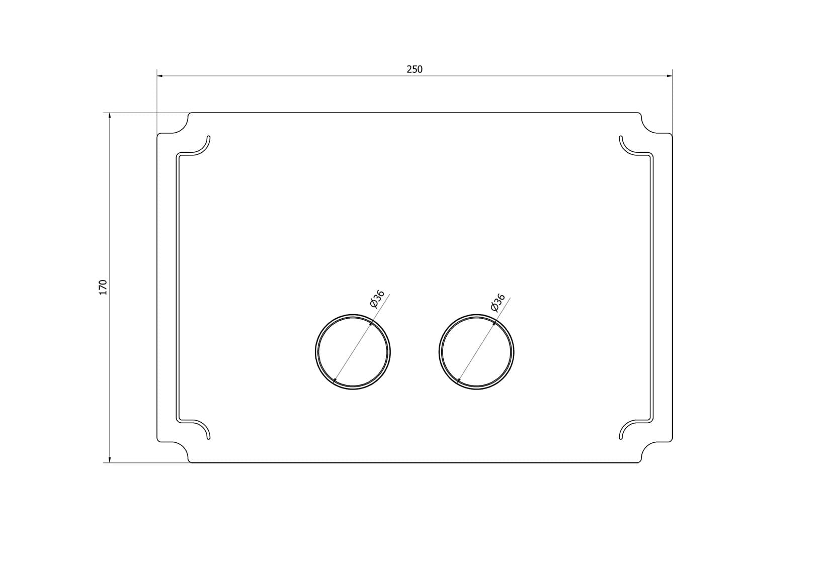 IB Rubinetti BYE BYE Placca Per Cassetta WC "HERMES - BIRKIN" Compatibile Per Geberit UP720 / Sigma 8 e UP320 / Sigma 12 A Doppio Volume D'Acqua Stile Moderno Materiale Ottone Finitura Cromata