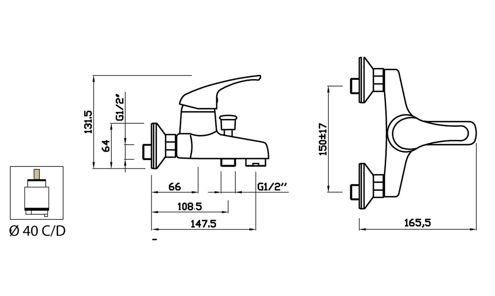 Miscelatore Vasca Esterno Con Duplex E Set Doccia Duemmeggi Gamma Installazione Muro Parete 3 Fori 1 Leva Manopola Monocomando Con Doccetta Stile Moderno Classico Contemporaneo Materiale Ottone Finitura Cromata Made in Italy Garanzia 5 Anni