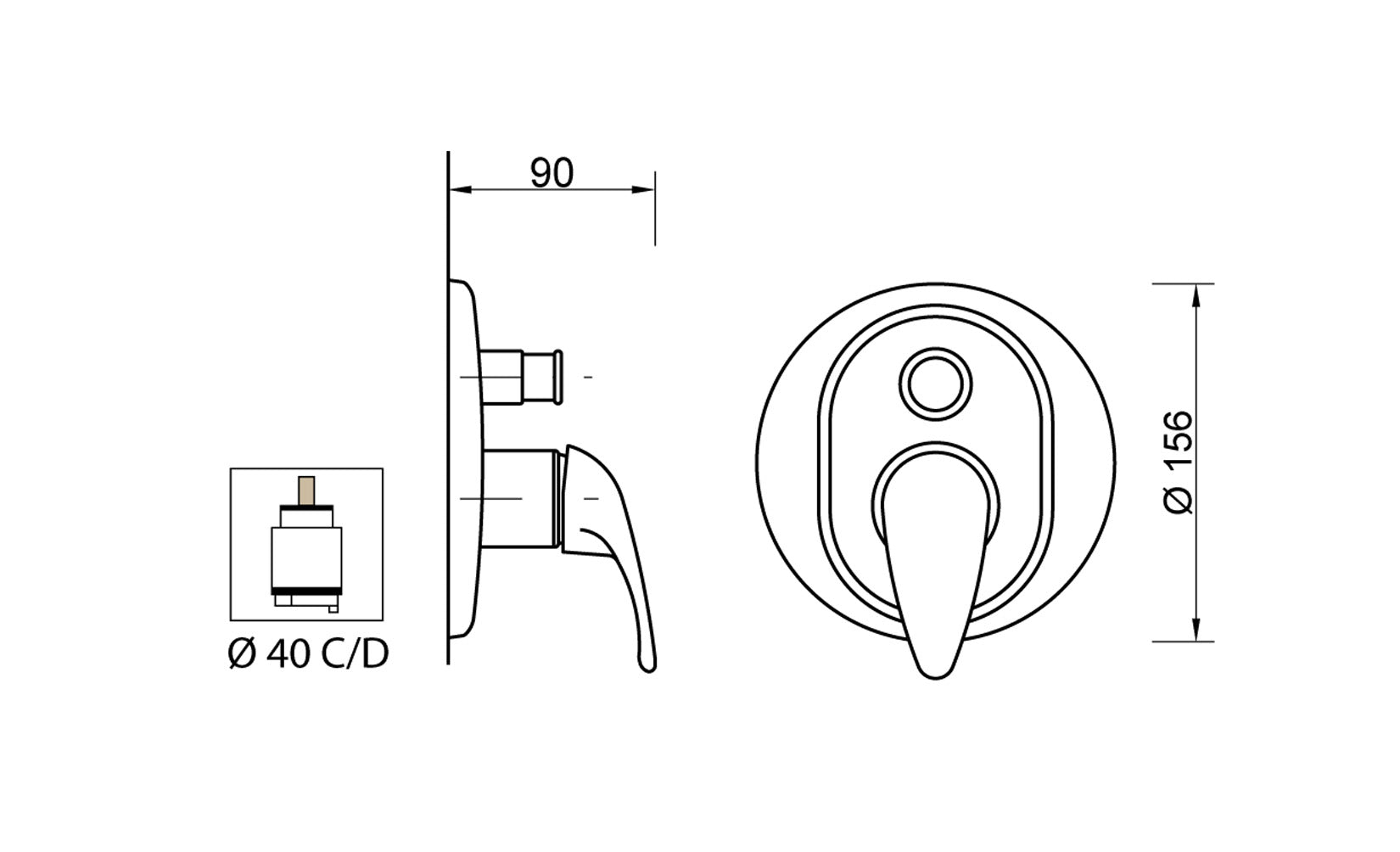 Miscelatore Incasso Doccia Con Deviatore Automatico Piastra Lusso Duemmeggi Gamma Installazione Parete Muro 2 Fori 1 Leva Manopola Monocomando Meccanico 2 Vie Stile Moderno Classico Contemporaneo Materiale Ottone Finitura Cromata Made in Italy Garanzia 5