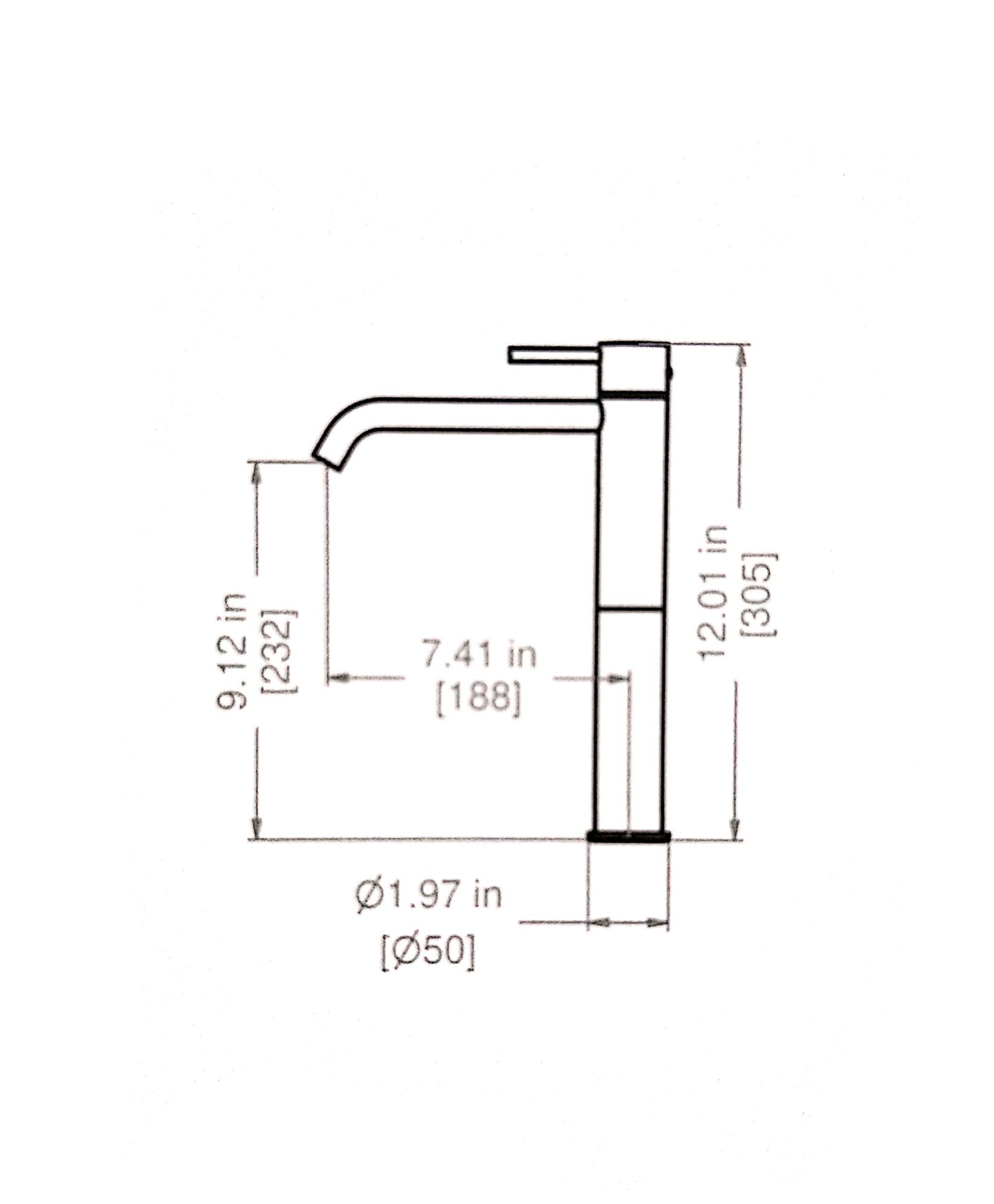 Miscelatore Lavello Monoforo IB Rubinetti Industria Materiale Ottone Finitura Cromata