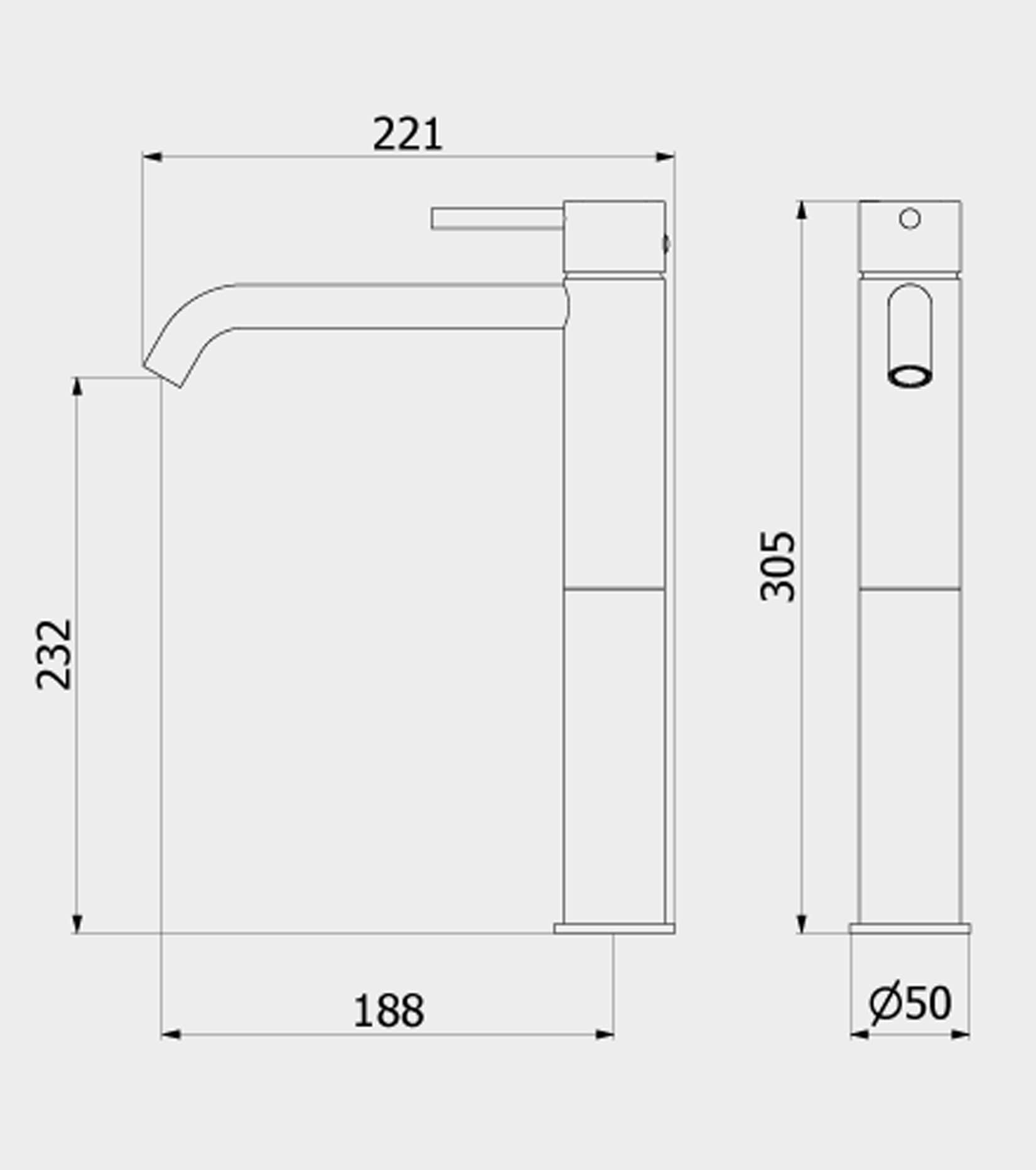 IB Rubinetti KITCHEN Miscelatore Lavello Standard Installazione Appoggio Monoforo Monocomando Stile Moderno Materiale Ottone Finitura Cromata