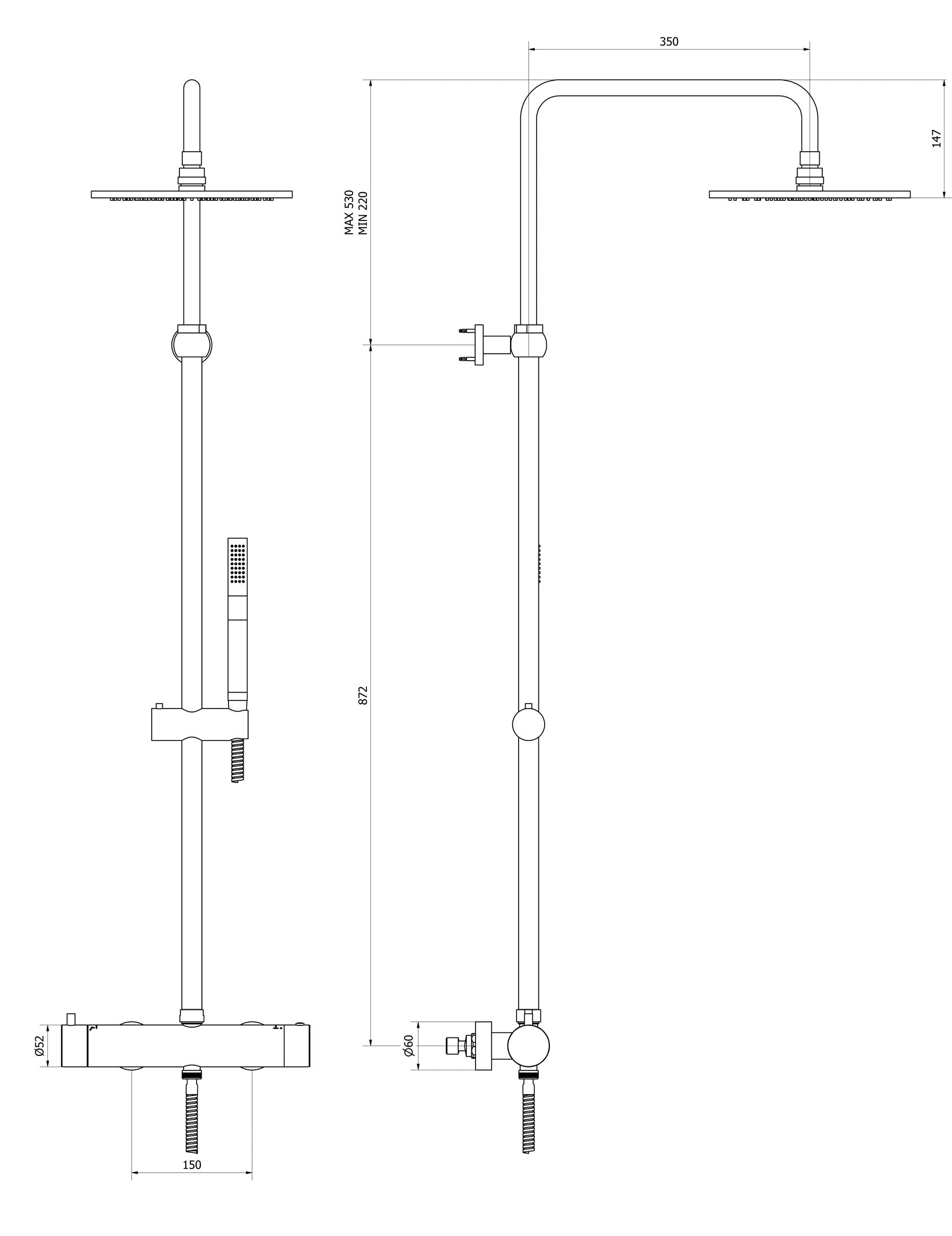 Colonna Doccia Completo Di Miscelatore Kit Doccia Soffione IB Rubinetti Industria Materiale Ottone Finitura Cromata