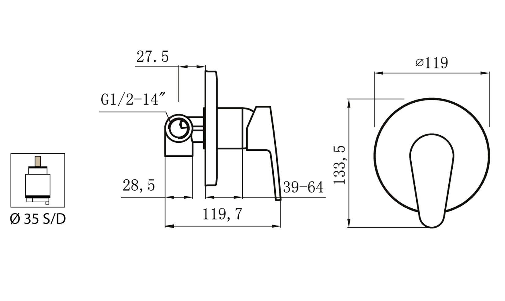 Miscelatore Incasso Doccia Duemmeggi Sky Installazione Parete Muro 1 Via Con Piastra Stile Moderno 1 Leva Manopola Monocomando Monoforo 1 Foro Meccanico Materiale Ottone Finitura Cromata Made in Italy Garanzia 5 Anni