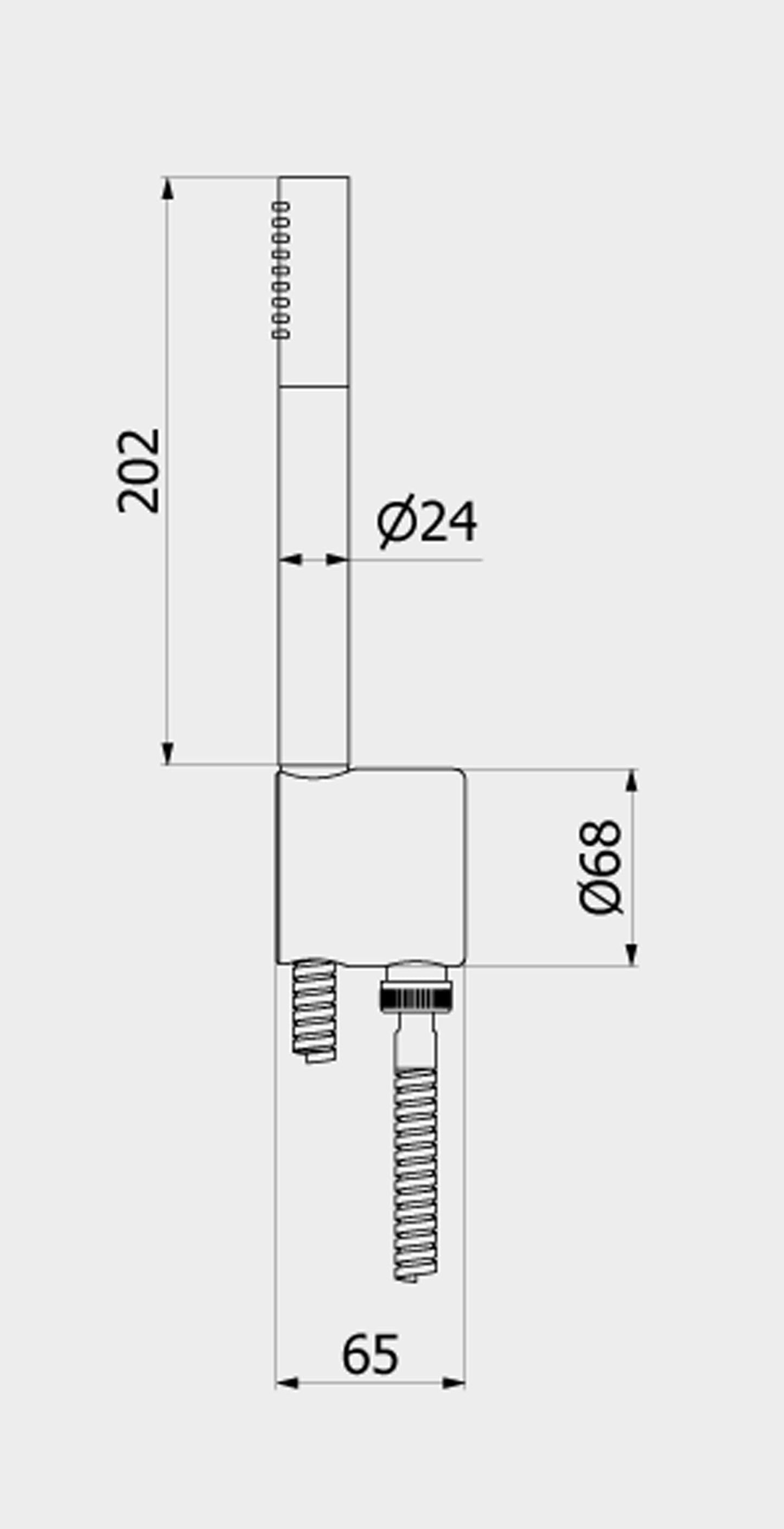 IB Rubinetti SHOWER & CO Duplex Marmo Presa Tonda In Marmo Bianco Di Carrara Doccetta Tonda Monogetto Flessibile Stile Classico Materiale Doccetta Metallo Finitura Cromata