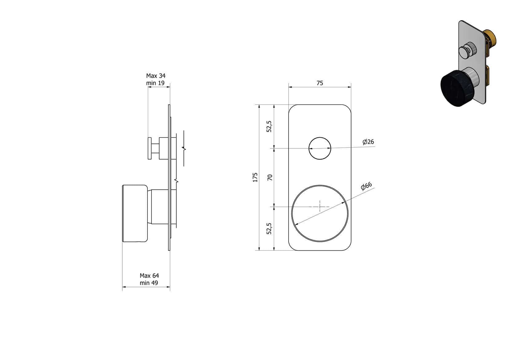 Miscelatore doccia incasso due vie marmo nero Marquina marca IB rubinetti modello Marmo rubinetteria rubinetto ottone cromato bagno fontana finitura cromo rivenditore autorizzato campania arredamento qualità made in italy azienda certificata