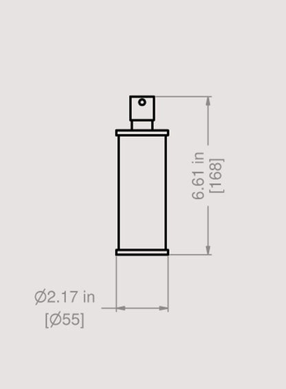Dispenser Sapone Liquido A Parete IB Rubinetti Officina Materiale Ottone Finitura Cromata