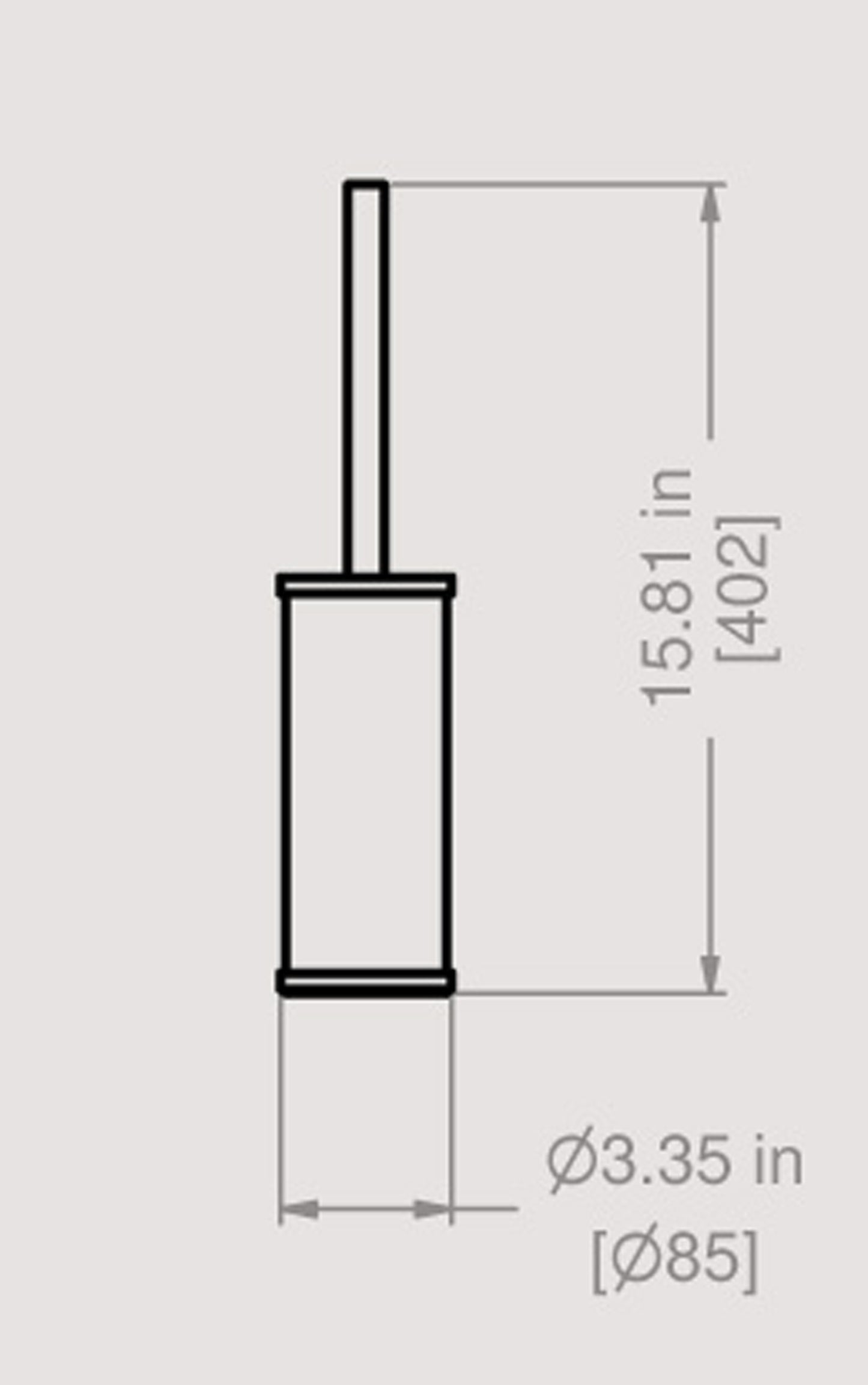 Porta Scopino A Pavimento IB Rubinetti Officina Materiale Ottone Finitura Cromata