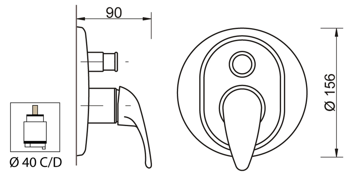 Miscelatore Incasso Doccia Con Deviatore Automatico Piastra Lusso Duemmeggi Premiere 2 Vie Installazione Muro Parete Meccanico 1 Leva Manopola Monocomando Materiale Ottone Finitura Cromata Made in Italy Garanzia 5 Anni