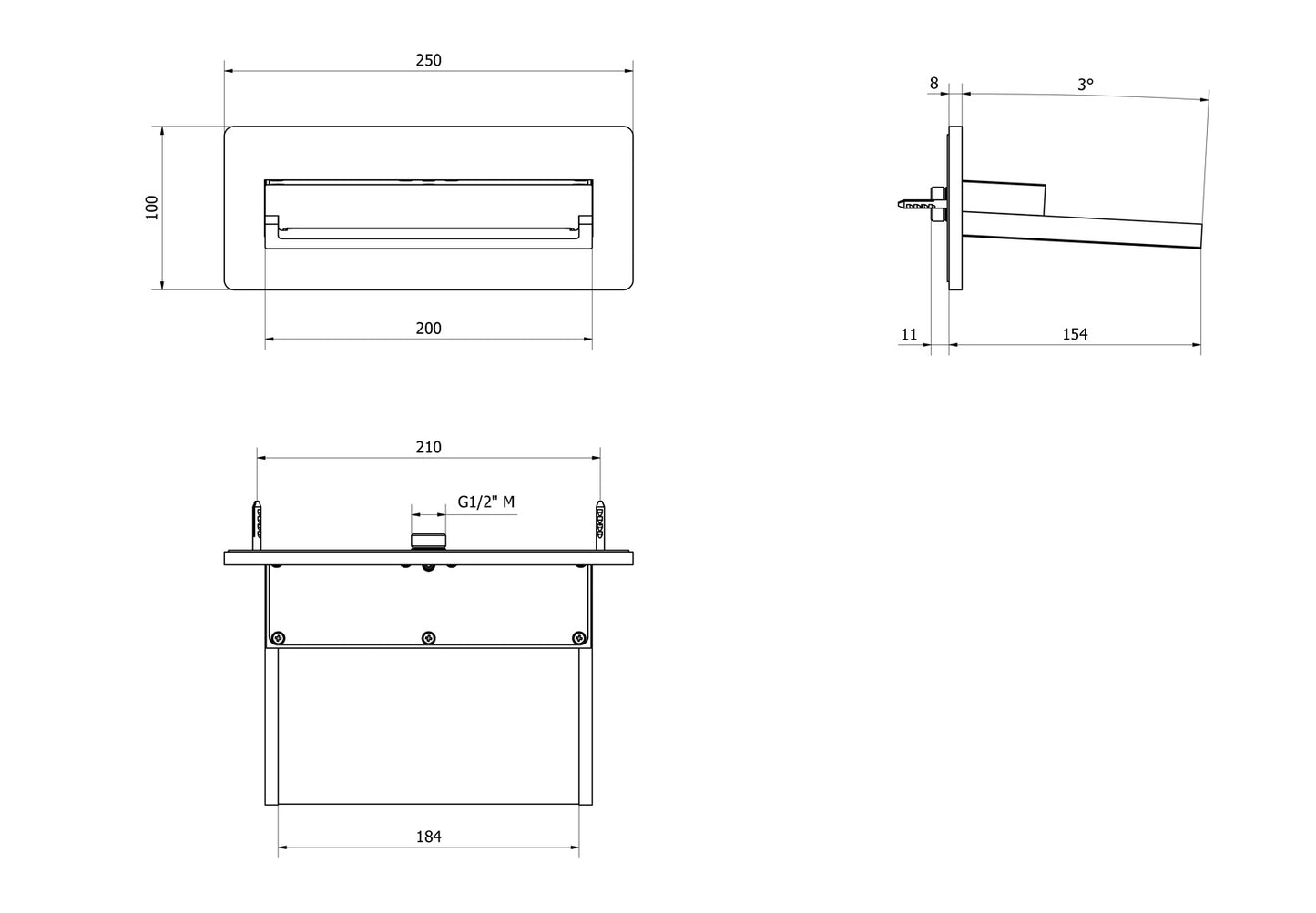 Bocca d'erogazione soffione esterno completo marca IB rubinetti modello Wave rubinetteria classica rubinetto ottone cromato fontana finitura cromo rivenditore autorizzato campania arredamento garanzia 10 anni azienda certificata qualità made in italy