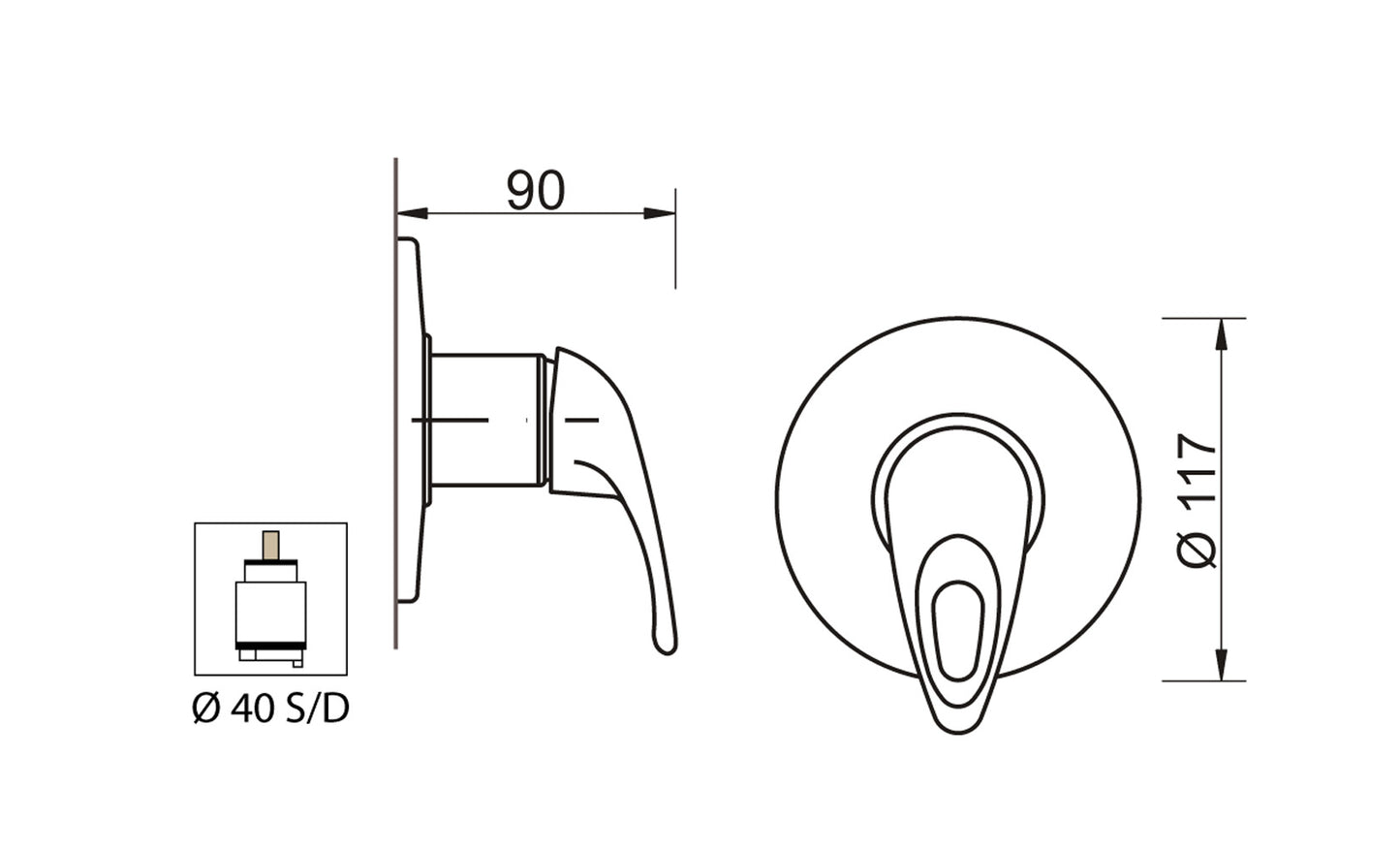 Miscelatore Incasso Doccia Duemmeggi Sigma Installazione Parete Muro Con Piastra 1 Leva Manopola Monocomando 1 Via Meccanico Monoforo 1 Foro Stile Classico Materiale Ottone Finitura Cromata Made in Italy Garanzia 5 Anni