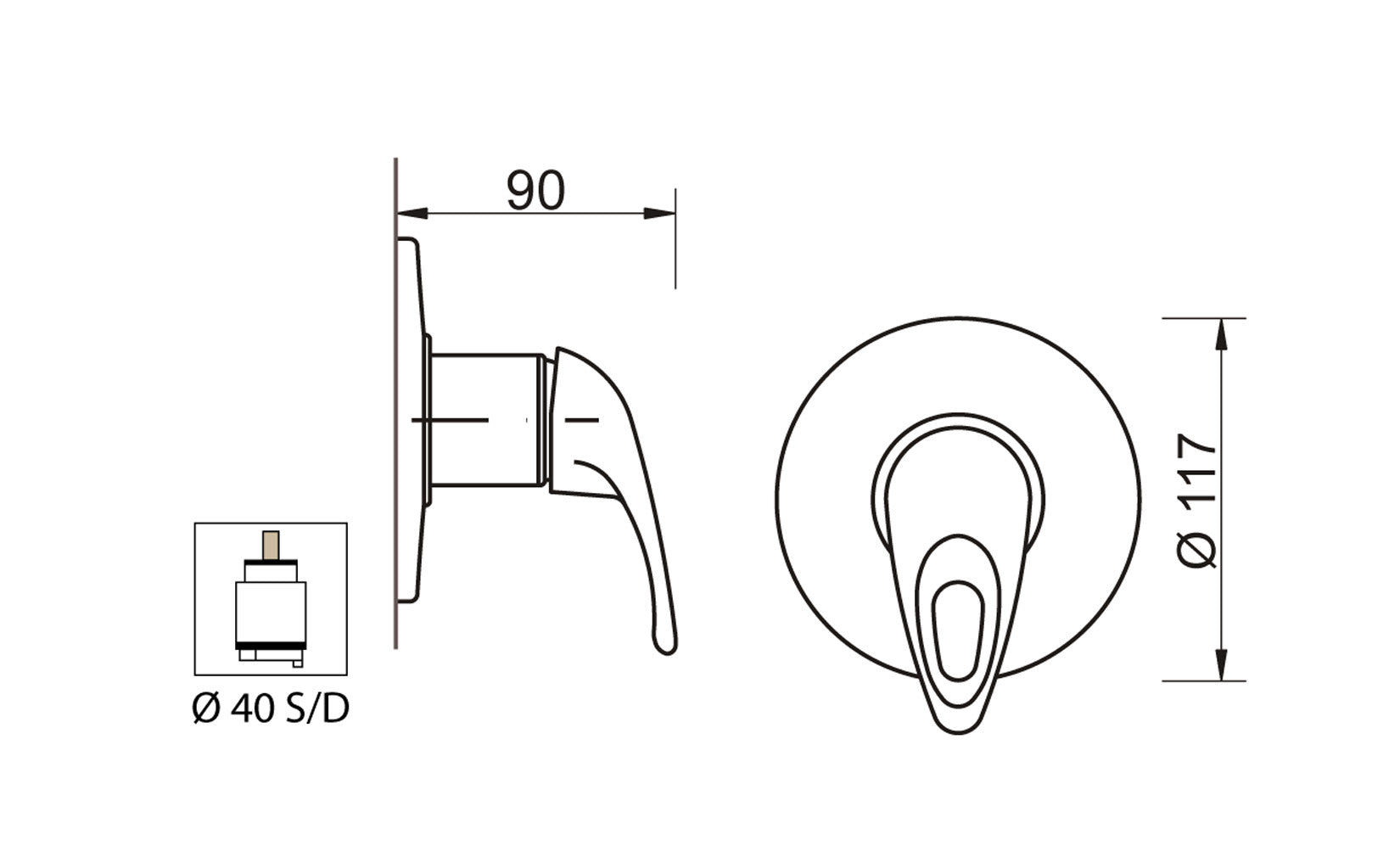 Miscelatore Incasso Doccia Duemmeggi Sigma Installazione Parete Muro Con Piastra 1 Leva Manopola Monocomando 1 Via Meccanico Monoforo 1 Foro Stile Classico Materiale Ottone Finitura Cromata Made in Italy Garanzia 5 Anni