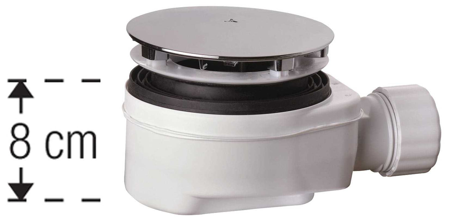 Piletta Scarico Piatto Doccia Cromo ABS Plastica Casa Novellini Diametro Ø 60 mm